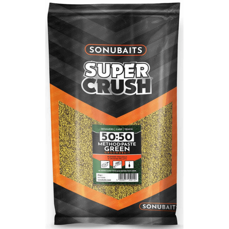 Zanęta Sonubaits Method Mix Super Crush 50:50 Paste Green