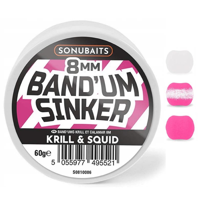 Przynęta Sonubaits Band’um Sinkers 8mm Krill & Squid