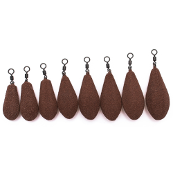 Carp weight Undercarp Torpedo with Swivel 80g Brown