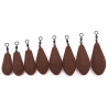 Carp weight Undercarp Torpedo with Swivel 90g Brown