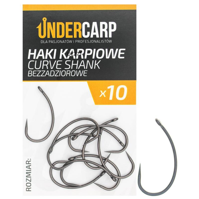 Haki karpiowe Undercarp CURVE SHANK 2 Bezzadziorowe