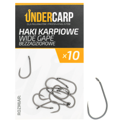 Haki karpiowe Undercarp WIDE GAPE 4 Bezzadziorowe