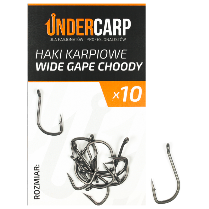 Haki karpiowe Undercarp Wide Gape Choddy 2 Teflonowe