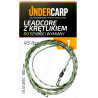 Leadcore z krętlikiem do szybkiej wymiany zielony 45 lbs 1szt Undercarp