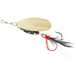 Třpytka rotační Mikado M-Grub 3 - Zlatá / Black Lemon