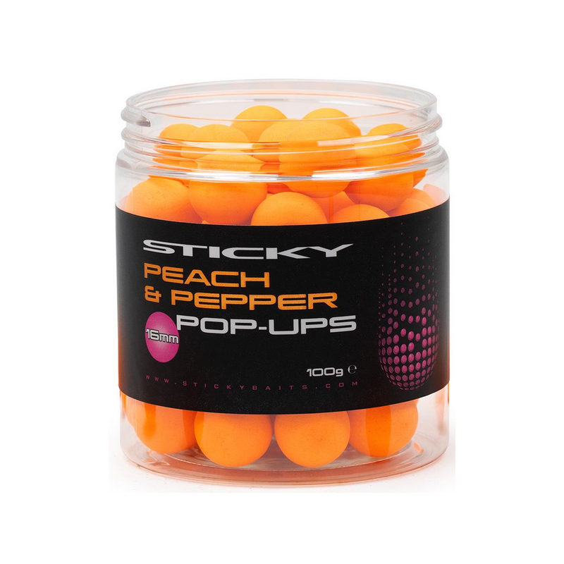 Kulki POP UP Sticky Baits - Peach Pepper 12mm