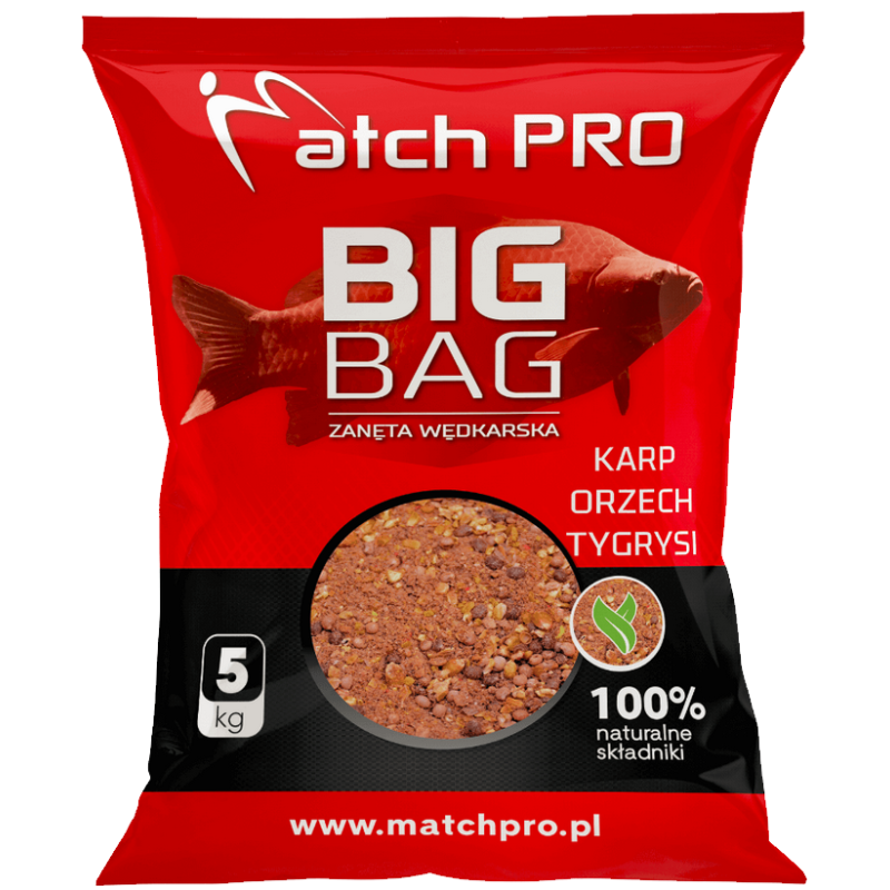 Zanęta Wędkarska MatchPro Big Bag - Karp Orzech Tygrysi 5kg