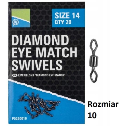 Preston Diamond Eye Match Swivels 10
