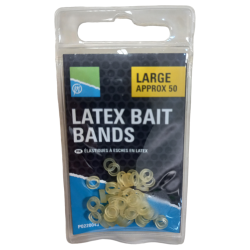 Latex Pellet Bands Preston LARGE 50pcs.