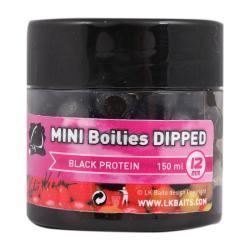 LK Baits Mini Boilies 12 mm in dip BLACK PROTEIN