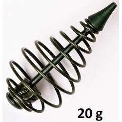 Futterspirale mit Gewicht Mad Carp grün 20g