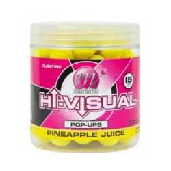 Mainline Hi-Visual Pop-ups Plovoucí boilies 15mm - Pineapple Juice