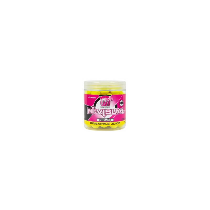 Kulki Pływające POP UP Mainline Hi-Visual 15mm - Pineapple Juice