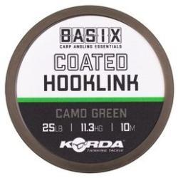 Korda Basix 25lb 10m ummantelte Vorfachschnur