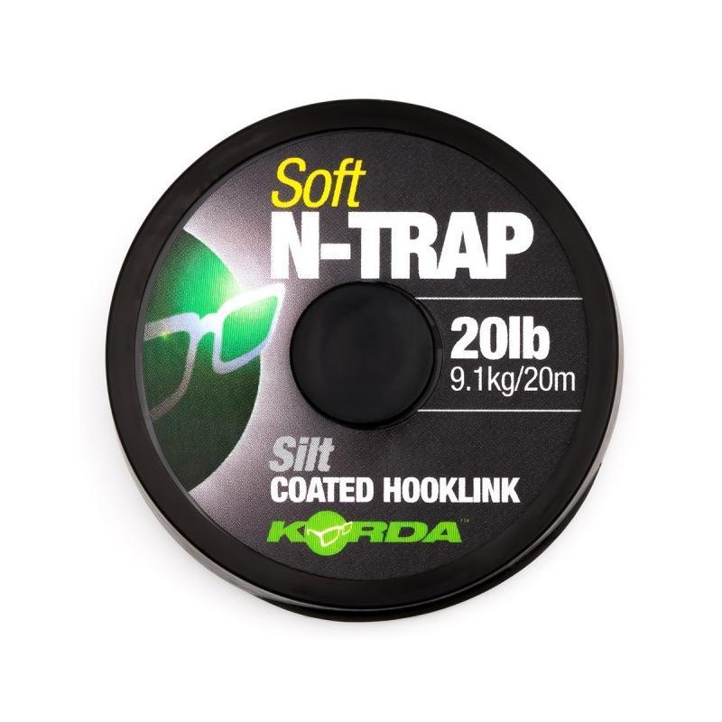 Ummantelte Schnur Korda N-Trap Soft Grün 20lb 20m