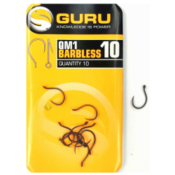 Guru QM1 Eyed Hooks - 10 Barbless