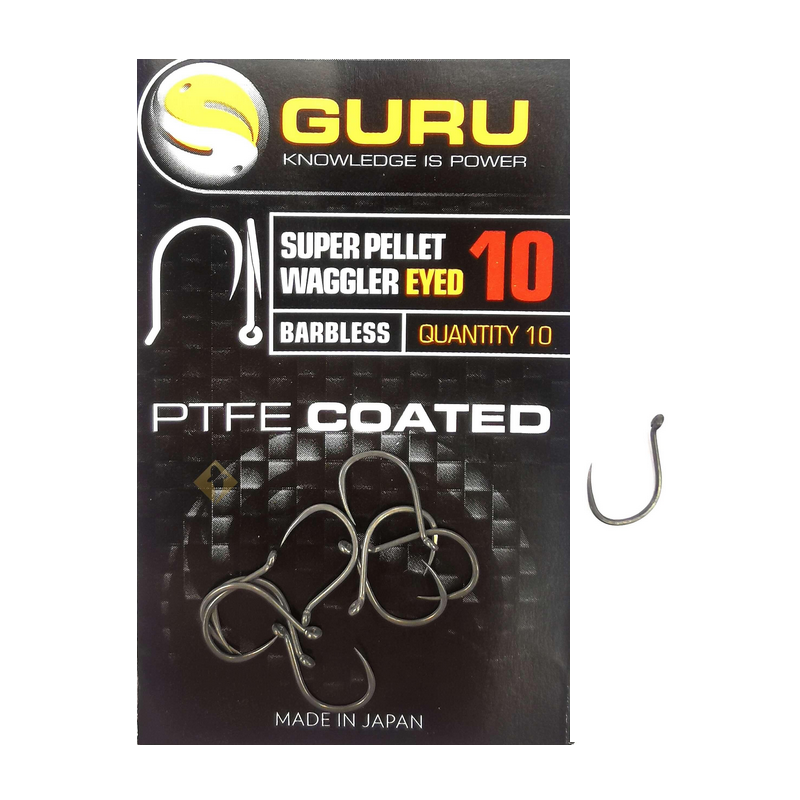 Guru Super Pellet Waggler Hooks - 10 Barbless