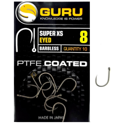 Guru Super XS Eyed Hooks - 10 Barbless