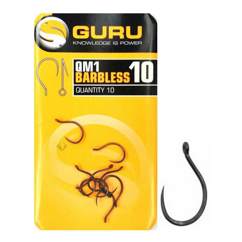 Guru QM1 Hook With Eye - 12 Barbless
