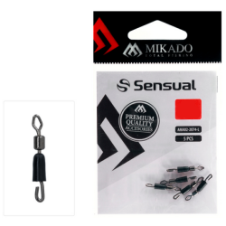 Szybkozłączka z krętlikiem do wymiany przyponu Mikado S 5szt