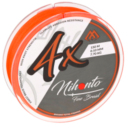 Mikado Nihonto Fine Braid Flechtleine 0,10mm 150m Orange
