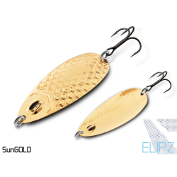 Wahadłówka na szczupaka Delphin Elipz 12g - Sun Gold
