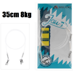 Fluorocarbonový návazec Mikado Jaws Light 35cm 8kg 2ks