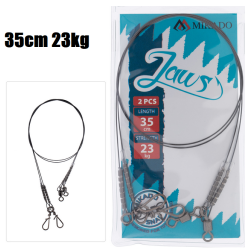 Titanový návazec Mikado Jaws X-Strong 35cm 23kg 2ks