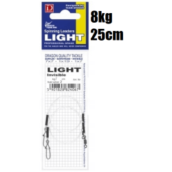 Vorfach Dragon Light Fluorocarbon 8kg 25cm 2Stk