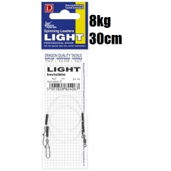 Dragon Vorfach Light Fluorocarbon 8kg 30cm 2Stk