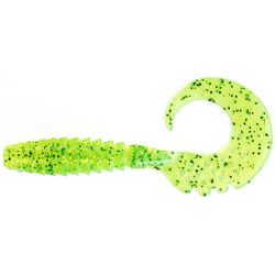 Twister FishUp Fancy Grub 1" 2.5cm 026 - Flo Chartreuse 1pc
