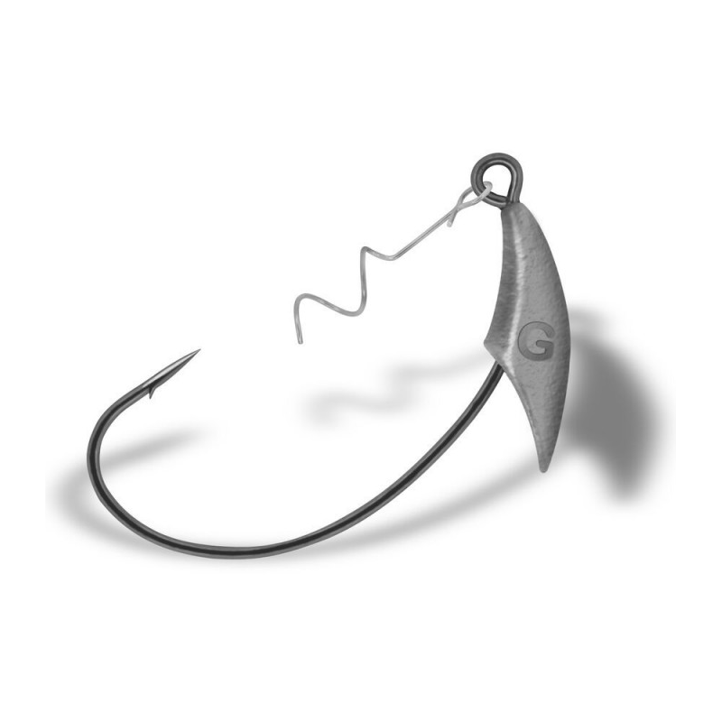 Gurza Yoke Offset Hooks with Weight W 1/0 6g 3pcs