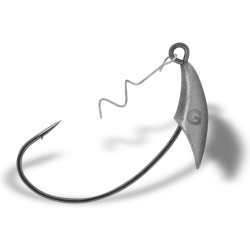 Gurza Yoke Offset Hooks with Weight W 1/0 4g 3pcs