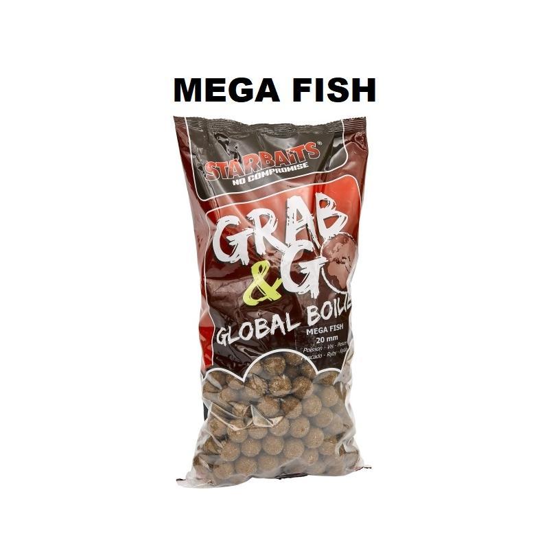 Kulki zanętowe Starbaits Grab Go Global - Mega Fish 20mm 2,5kg