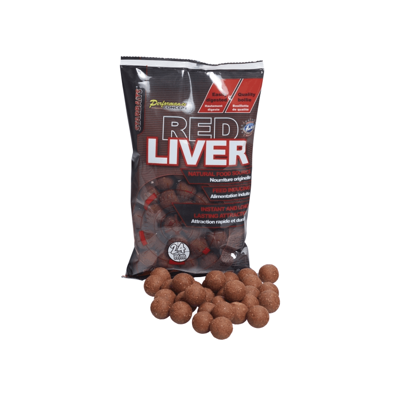 Starbaits Boilies - Red Liver 24mm 800g