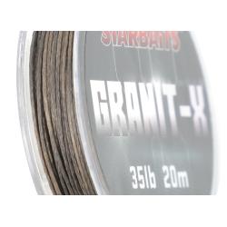 Plecionka przyponowa miękka Starbaits Granit X 35lb 20m Brązowa