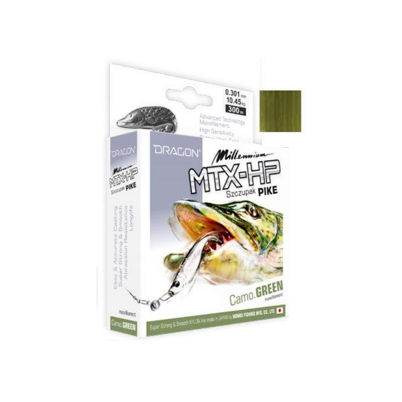 Spinning Line Dragon Millenium MTX-HP Pike 150m 0.22mm