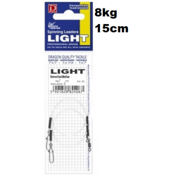 Dragon Vorfach Light Fluorocarbon 8kg 15cm 2Stk