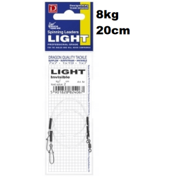 Dragon Vorfach Light Fluorocarbon 8kg 20cm 2Stk