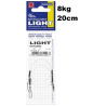 Dragon Vorfach Light Fluorocarbon 8kg 20cm 2Stk