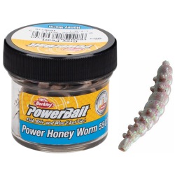 Guma Berkley PowerBait Honey Worm 25mm - Natural 55szt