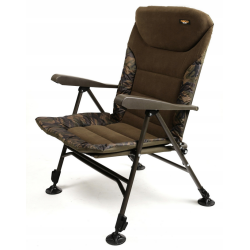 Fotel wędkarski Krzesło Neco regulowane nogi i oparcie