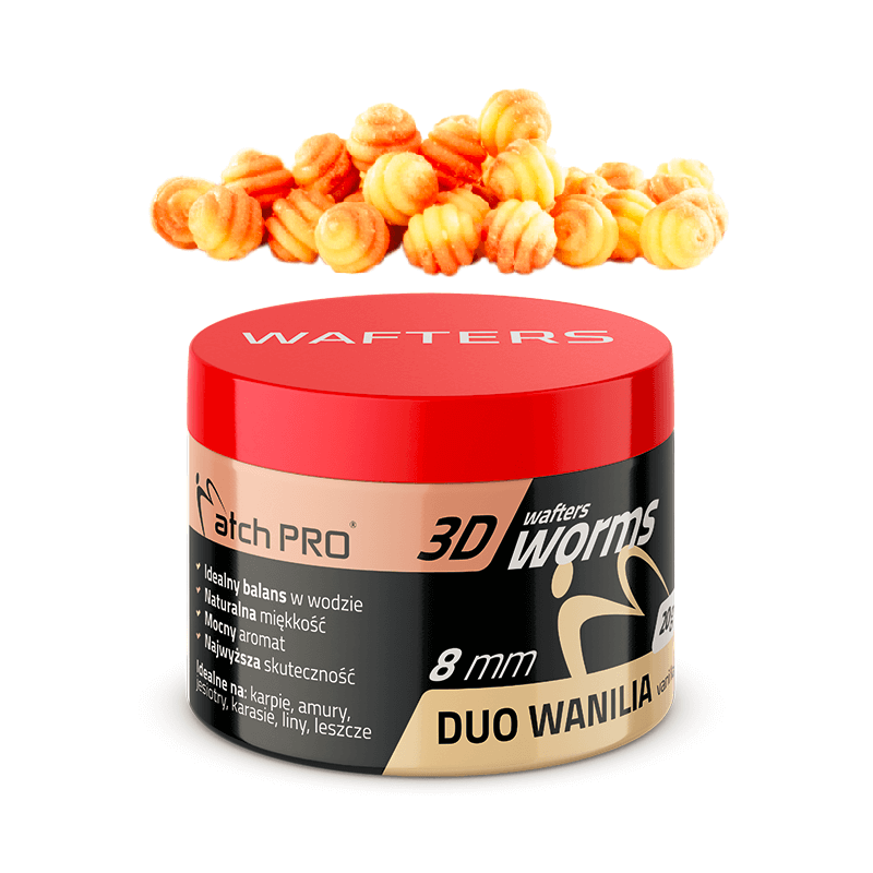 copy of Wafters 3D Worms MatchPro 8mm DUO - Pomarańcza
