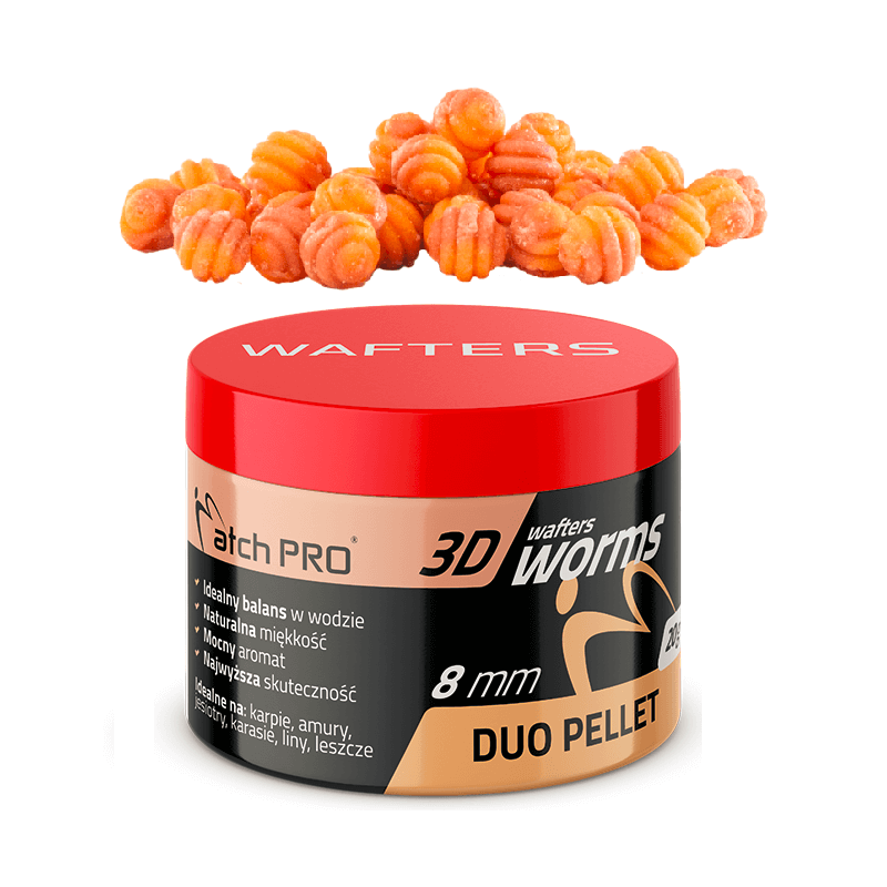 Wafters 3D Worms MatchPro 8mm DUO - Pellet