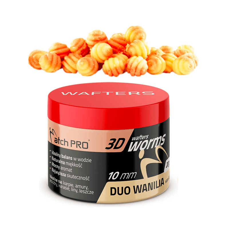 copy of Wafters 3D Worms MatchPro 8mm DUO - Pomarańcza