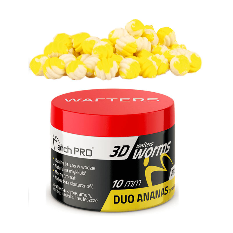 Wafters 3D Worms MatchPro 10mm DUO - Ananas