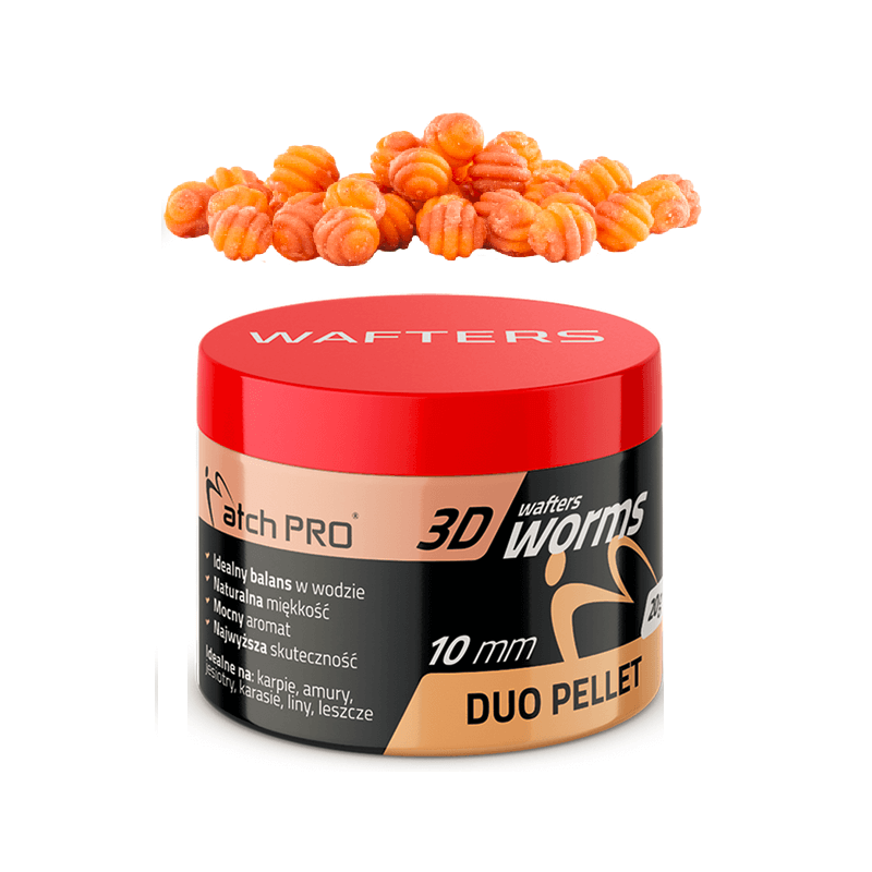 Wafters 3D Worms MatchPro 10mm DUO - Pellet