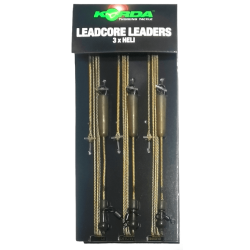 Helikoptérový Leadcore Korda s bezpečnostní sponou Gravel 3ks