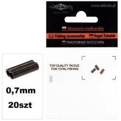 Dvojité krimpovací objímky Mikado 0,7mm 20ks