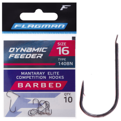 Flagman Haken mit Öse Mantaray Dynamic Feeder Gr.12 10Stk